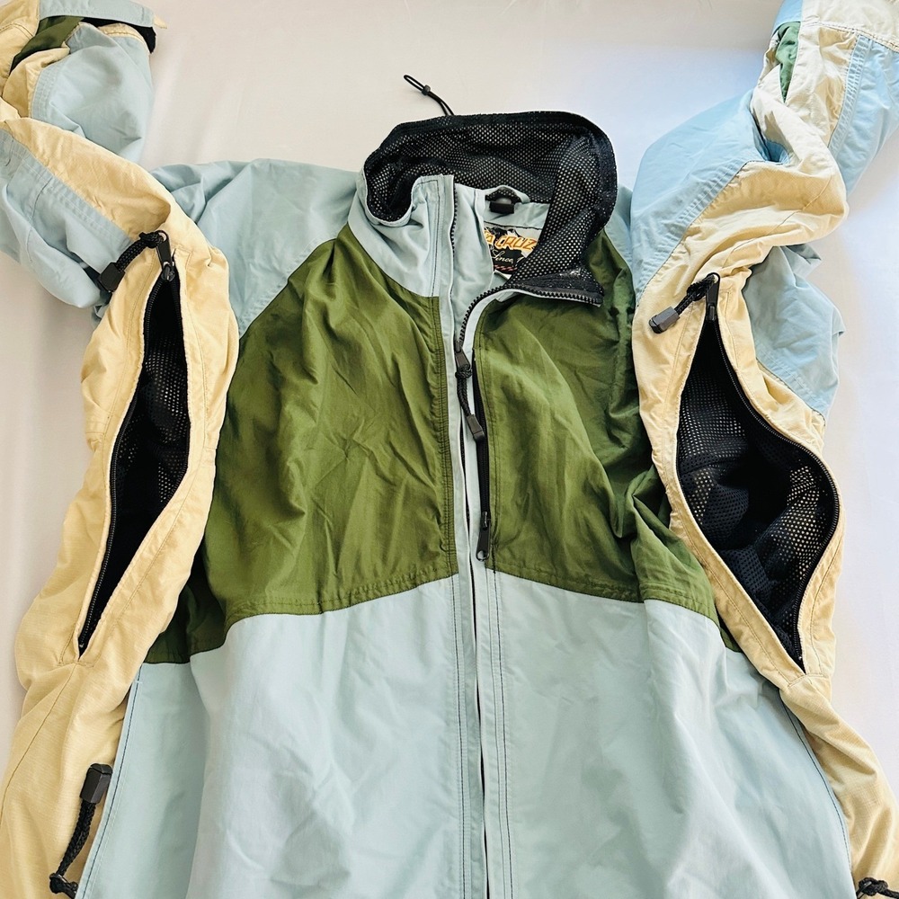 Santa Cruz Colorblock Ski Snowboard Jacket Men's L Winter Sports Outdoor Cabin - Picture 7 of 10